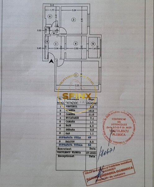 Dristor la 800 m de metrou, apartament 2 cam. decomandat.